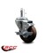 Service Caster 3.5'' High Temp Glass Filled Nylon 7/16'' Grip Ring Stem Caster with Brake SCC-GR20S3514-GFNSHT-TLB-716138 - alternate 2